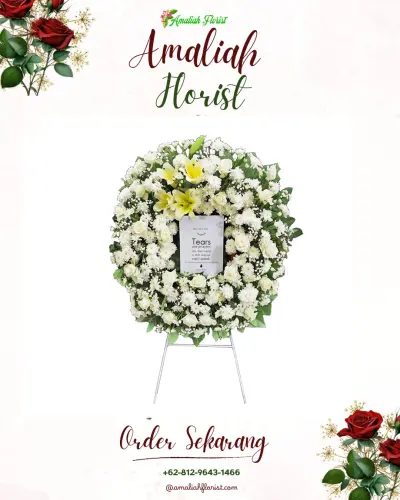 Krans Bunga Duka Cita di Kenderan